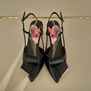 Ted Baker Black Slingback Heels